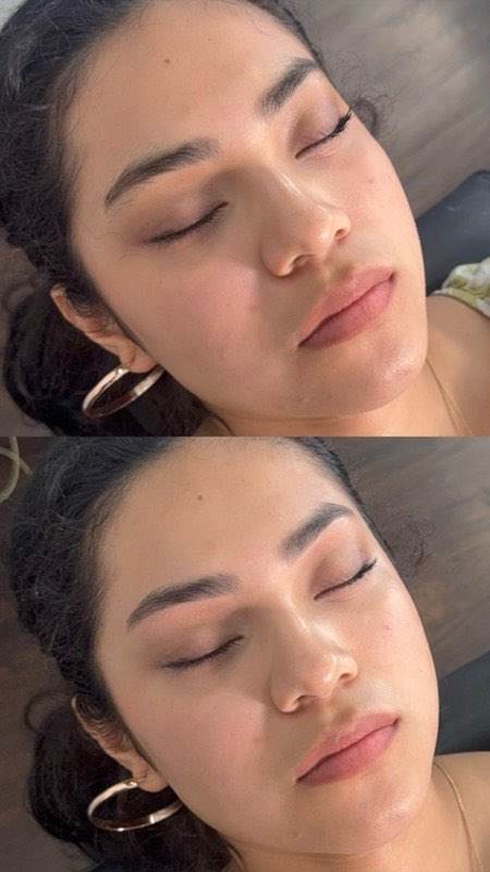 Before and after brows